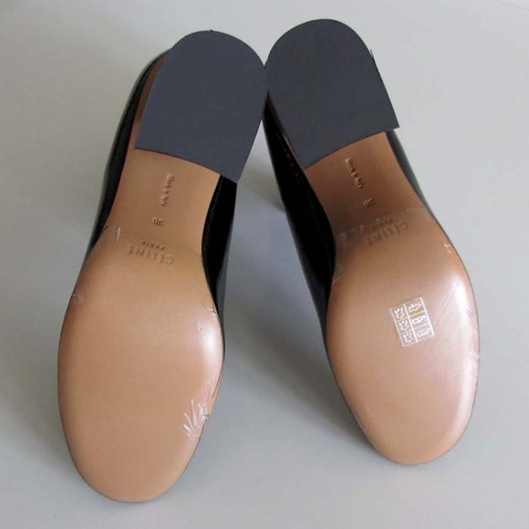 new CELINE Phoebe Philo patent ankle boots 38 8 US Italy - Picture 5 of 9